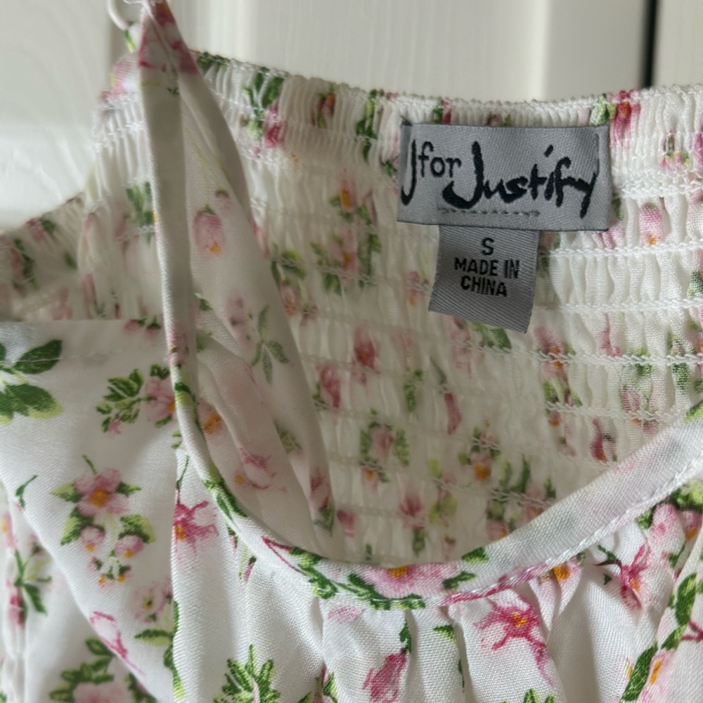 layered sundress with tie on the side